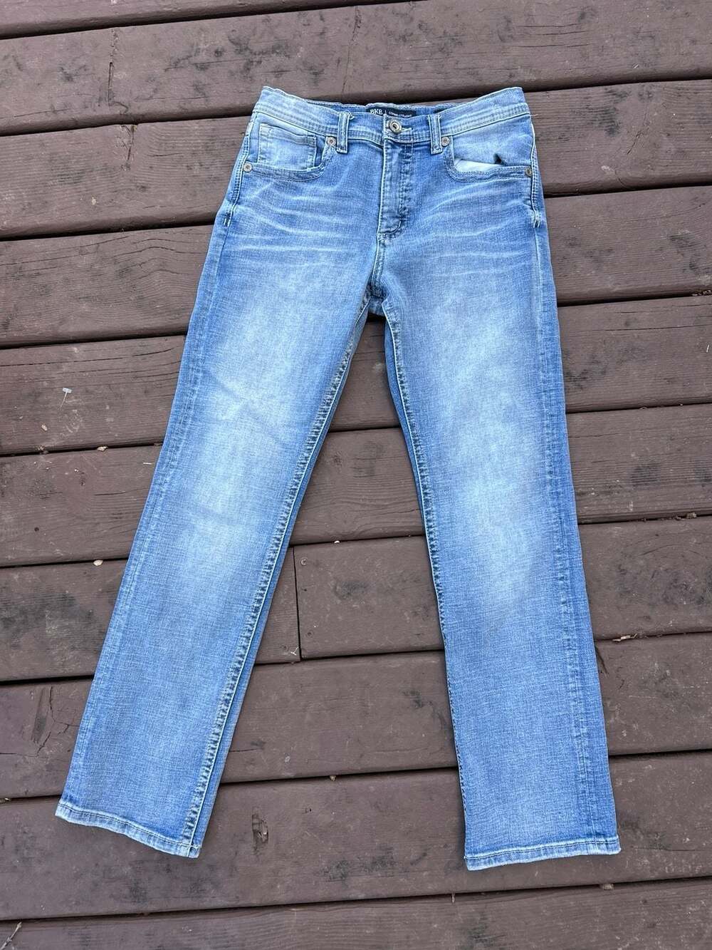 BKE Boys Conner Straight Leg Medium Wash Jeans Size 16 Regular